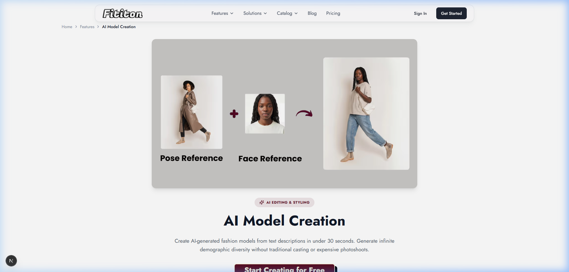 Fit It On AI Model Generation creating diverse, photorealistic fashion models